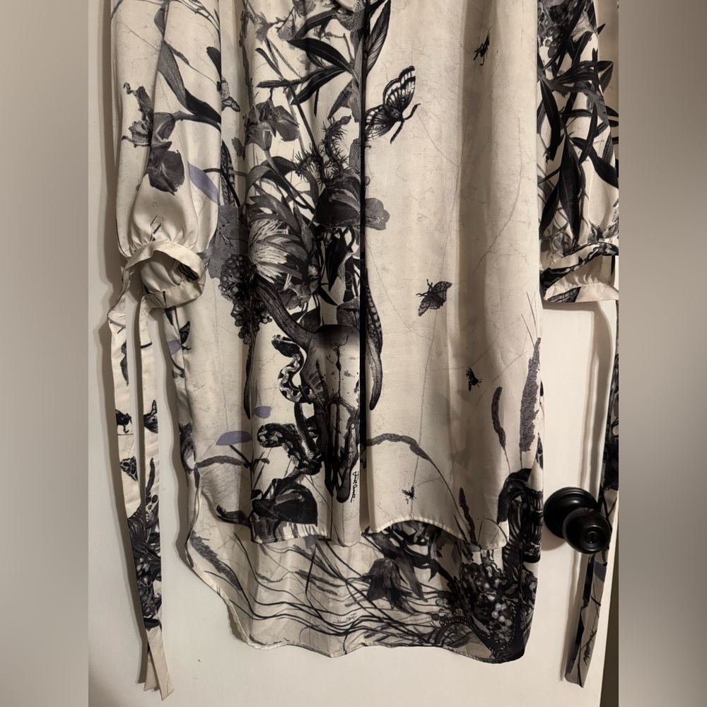 Just Cavalli Printed Silky Tunic Dress | Size XL - Picture 10 of 12